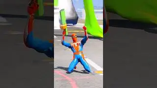 GTA 5 SPIDER-MAN VS  HULK 🦸......&lrm;@wheelgaming5419&nbsp;&lrm;@TASHII&nbsp;@MuSpider&nbsp;&nbsp;  #shorts