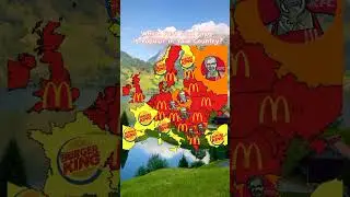 Which Fast Food Shop Is Popular in Your Country? #map #mapping