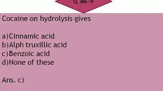 GPAT-2020/Pharmacognosy MCQs/PHARMACIST EXAM/NIPER/RAILWAY PHARMACIST