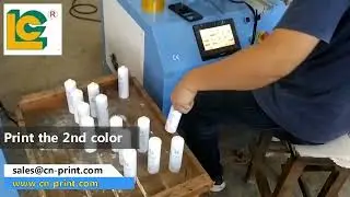 Semi auto servo round screen printer with color sensor ,for round glass plastic bottle jar tube