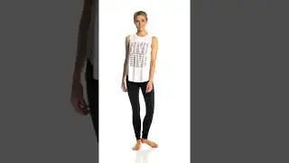 Betsey Johnson Performance Give Love Stripe High Low Muscle Tee | SwimOutlet.com