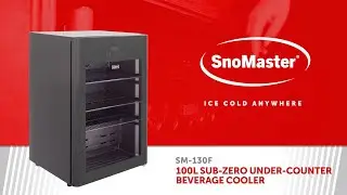 SnoMaster SM-130F: 100L Sub-Zero Under-Counter Beverage Cooler