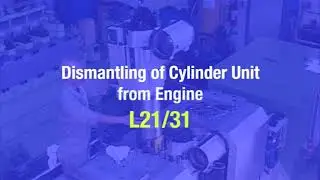 MAN B&W L21/31 - Dismantling of Cylinder Unit from Engine