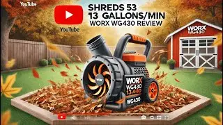 WORX WG430 Electric Leaf Mulcher Review: Powerful & Efficient Yard Cleanup! 🍂⚡