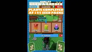 COMPLETED Seed Pack Plants | Grow a Garden - Roblox