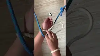 A secret trick to easily escape even when your hands are tied with a rope!