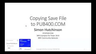 Copying Save Files to PUB400.COM