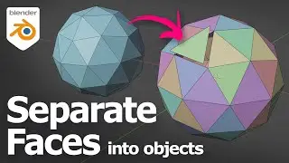 How to separate faces into new objects in Blender