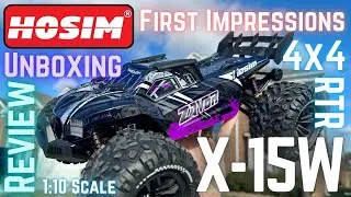 Hosim X15W ZAVOR 1/10 Scale RC Truck RTR Unboxing Review - First Impressions