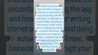 Please get rid of Character AI while you still can and replace it with Wattpad 💔💔💔💔💔💔