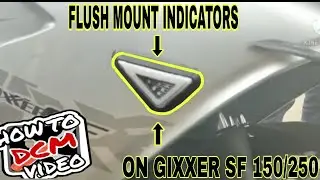 FLUSH MOUNT INDICATOR ON SUZUKI GIXXER SF 155 OR 250 ||DREAMS CUSTOM MOTORCYCLE