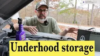 Chevy Silverado Regular cab DIY underhood waterproof storage for compressor or tools
