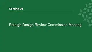 Raleigh Design Review Commission - September 4,  2025