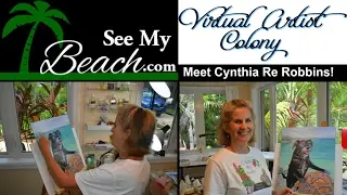 Visual Artist, C.Re introduces herself in the Virtual Artist Colony
