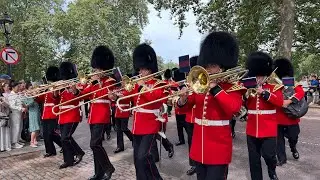 Band of the Grenadier Guards return to Wellington Barracks