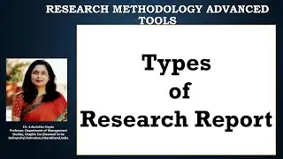 Types of Research Report (report)(analysis)(research)(information)(figures)(conclusion)
