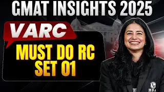 Must Do RC Set 01 | VARC | GMAT 2025 Preparation