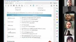 Collocation Exercise Discussion based on Collocations 7th English Chapter 6 of Next English