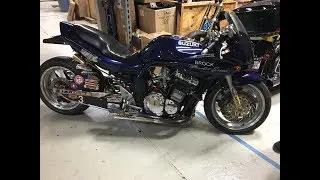 First 7 Second Streetbike - Brock Davidson’s Suzuki Bandit 1200 Nitrous Pro Street Drag Racer