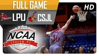 LPU vs CSJL | Full Game - 2nd Quarter | NCAA 92 - August 5, 2016