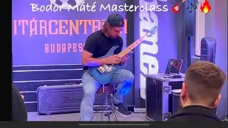 Bodor M&aacute;t&eacute; Masterclass-&Eacute;lm&eacute;nybesz&aacute;mol&oacute; 🎸🎶@MateBodor @gitarcentrumbudapest #ibanezhungary
