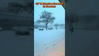 -13 &deg;C Massive Snowfall in Sweden