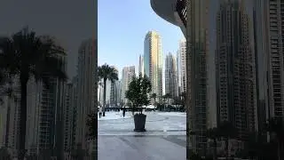 Walking near Burj Khalifa in Downtown Dubai  #dubai #walkingtour #downtownwalk