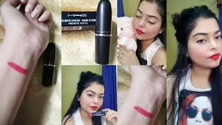 Mac Ruby Woo Retro Matte Lipstick Swatch Review And Demo