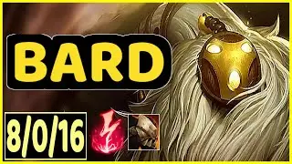BARD VS BRAUM - 8/0/16 KDA SUPPORT GAMEPLAY GRANDMASTER I