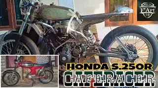 HONDA CBR 250 KOLABORASI DENGAN HONDA S90 BERCUSTOM CAFE RACER || 11 TH CHOPPER SOUL RENDEZVOUS 2020