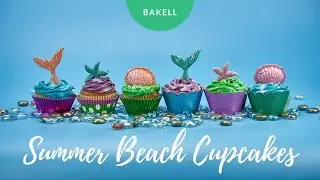 Luster Dust - Food-Grade Edible Glitter - Decorate Summer Beach Party Cupcakes Tutorial | Bakell&reg;