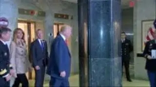 Trump Awards Purple Heart at Military Hospital