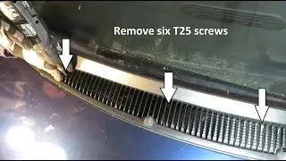 How to Remove the Front Wiper Housing Caravan, Town and Country ’96-‘02