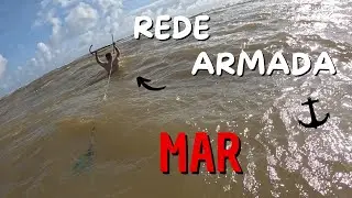 PESCA DE REDE ARMADA NO MAR N&Atilde;O DEMOS SORTE DESSA VEZ #pesca #pescadepraia