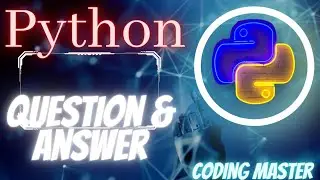 Python QUESTIONS & ANSWER |@PRIcodeVI #python #pythonprogramming #pythonforbeginners