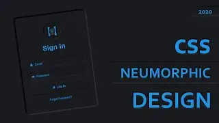 CSS Dark Neumorphism Login Form UI Design | Html5 CSS3 Soft UI