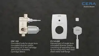 Installation - Single Lever Concealed Diverter