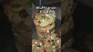 Multigrain Cookies 🍪 | Healthy & Crispy Homemade Cookies #cookies #multigrain #youtubeshorts