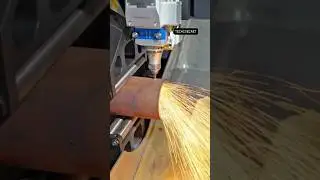 Laser Pipe Cutting in Action! 🔥 Precision & Speed 🚀 #engineering #tools #shorts #tech #reels #new