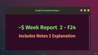 Week Report 2 Fall 24