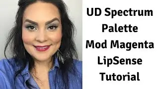 Light Blue Eyeshadow Tutorial UD Spectrum Palette and Mod Magenta LipSense