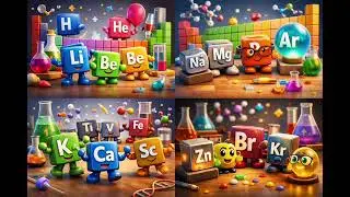 Learn the Periodic Table the FUN way!3D animated elements + music = Easy Chemistry!#periodictable 