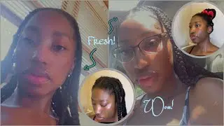 How To: Refresh Jumbo Knotless Braids | Easy Rubber Band Method