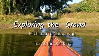 Kayaking on the Grand River from Kitchener to Cambridge