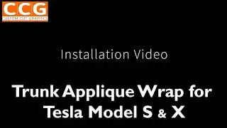 Rear Applique TESLA Wrap for Tesla Model S & X Installation Video