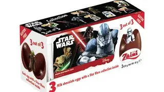 STAR WARS CHOCOLATE SURPRISE EGGS/ZAINI CHOCOLATE EGGS/KIDS TOY REVIEW/FIZZY POP TOYS AND REVIEWS