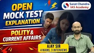 UPSC 2026 Mock Test Explanation - 3 | Geography, environment and Economy | Sarat Chandra IAS Academy