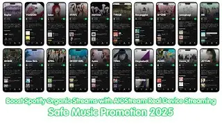 How to Boost Spotify Organic Streams with AIOStream Real Device Streaming |Safe Music Promotion 2025