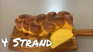 4 strand bread, Pumpkin yeast bread, Braided bread loaf recipe