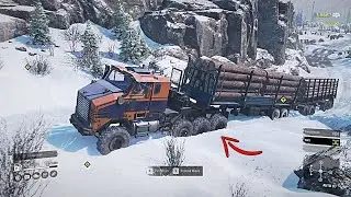 Timber - Deliver to the Sawmill | Medium Logs | Long Logs | SnowRunner Gameplay